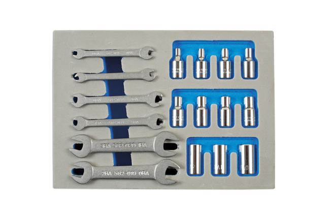 Laser Tools 7132 BA Spanner & Socket Set 1/4"D 17pc