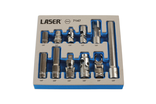 Laser Tools 7147 Master Socket Set 10mm 11pc