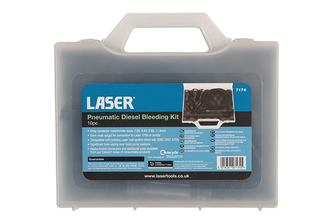 Laser Tools 7174 Pneumatic Diesel Bleeding Kit