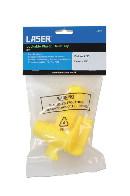 Laser Tools 7225 Lockable Plastic Drum Tap 3/4"