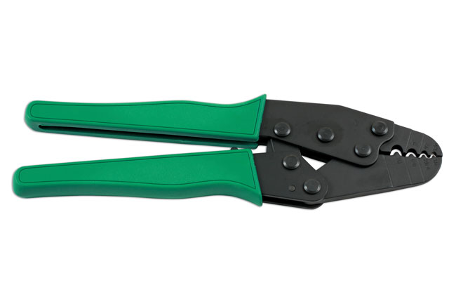 Heavy duty ratchet crimping pliers