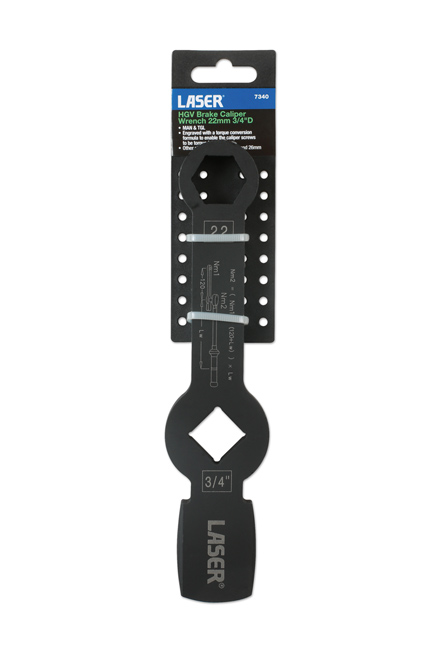 Laser Tools 7340 HGV Brake Caliper Wrench 22mm