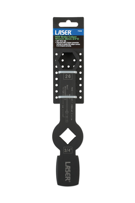 Laser Tools 7342 HGV Brake Caliper Wrench 26mm