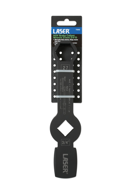 Laser Tools 7343 HGV Brake Caliper Wrench 27mm