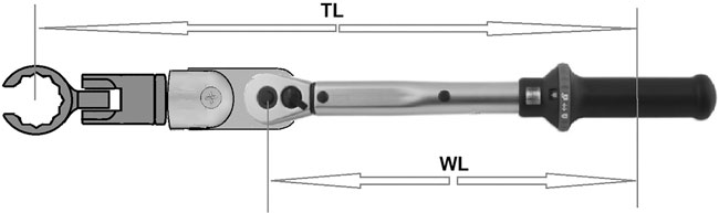 Laser Tools 7354 Crows Foot Adaptor 1/2"D