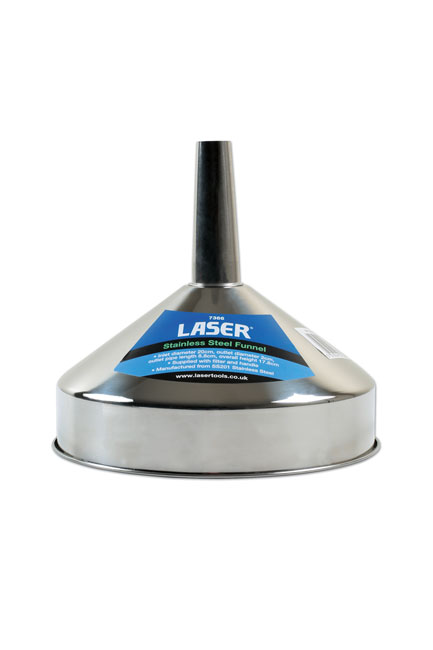 Laser Tools 7366 Stainless Steel Funnel 200mm