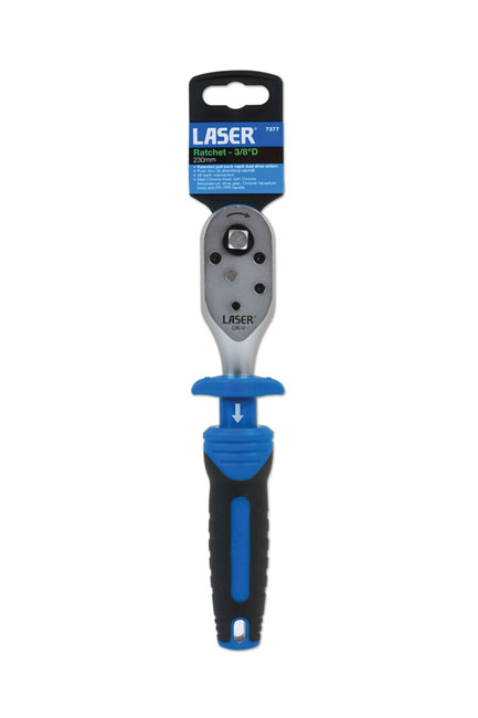 Laser Tools 7377 Pull Back Rapid Action Ratchet 3/8"D