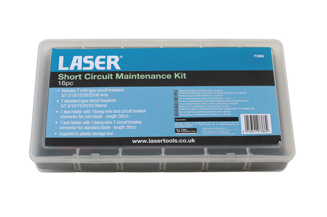 Laser Tools 7386 Short Circuit Diagnostic Kit 16pc