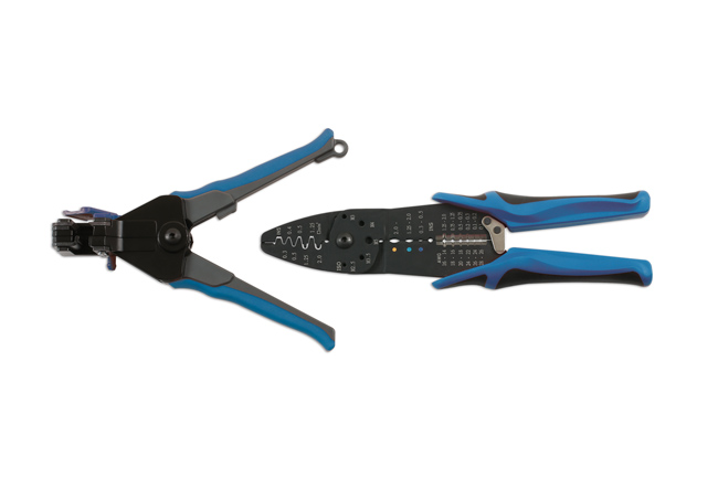 Wire cutter and crimper set