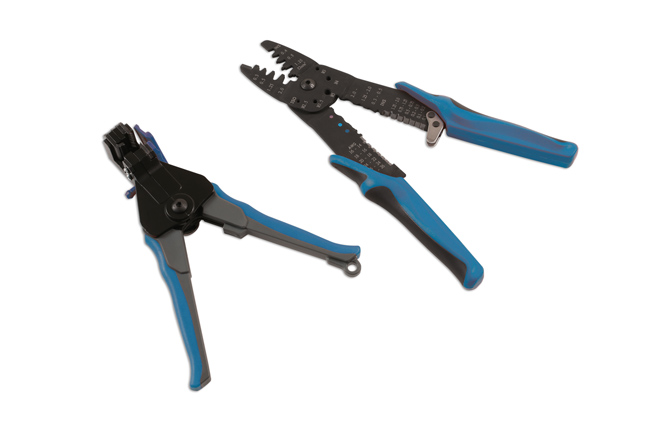 Laser Tools 7403 Wire Cutter, Crimper & Stripper Set 2pc