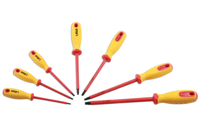 Laser Tools 7448 Insulated Star Screwdriver Set 7pc