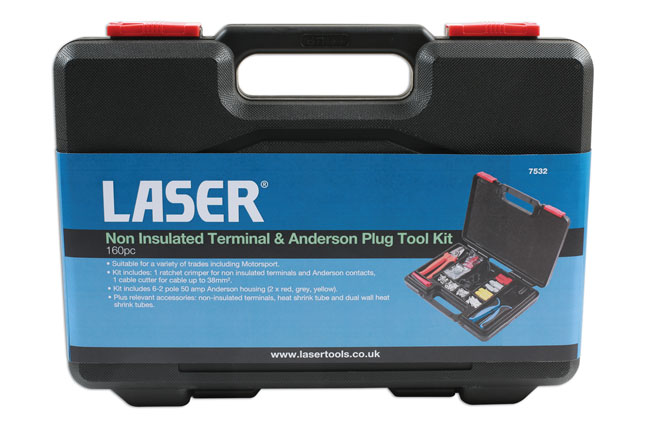 Laser Tools 7532 Non Insulated Terminal & Anderson Type Plug Tool Kit