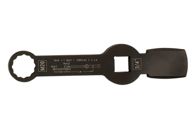 Laser Tools 7641 HGV Brake Caliper Wrench 26mm - for DAF, CF