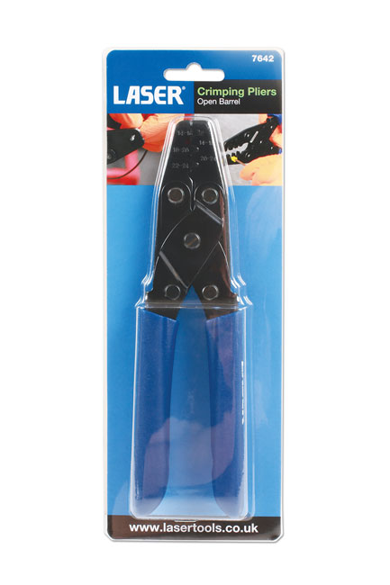 Laser Tools 7642 Open Barrel Crimping Pliers