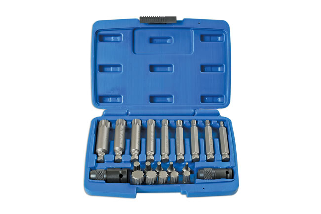 Laser Tools 7684 Spline Impact Bit Set 21pc