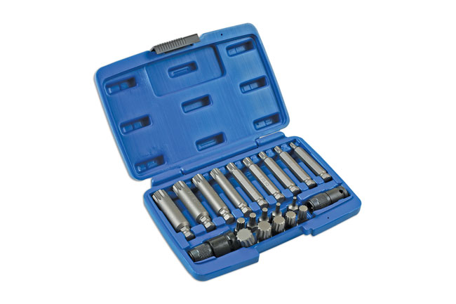 Laser Tools 7684 Spline Impact Bit Set 21pc