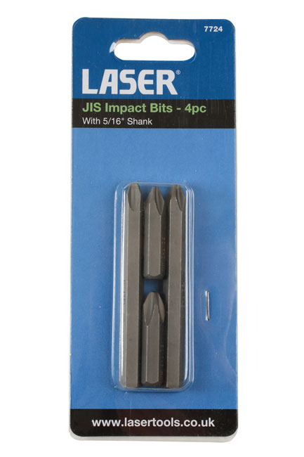 Laser Tools 7724 JIS Impact Bits 4pc