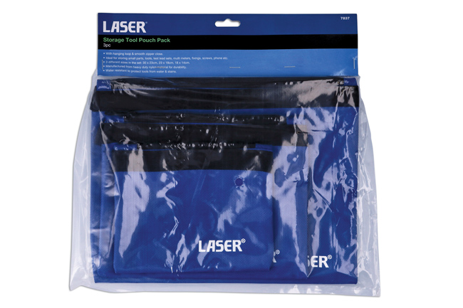 Laser Tools 7837 Storage Tool Pouch Pack 3pc