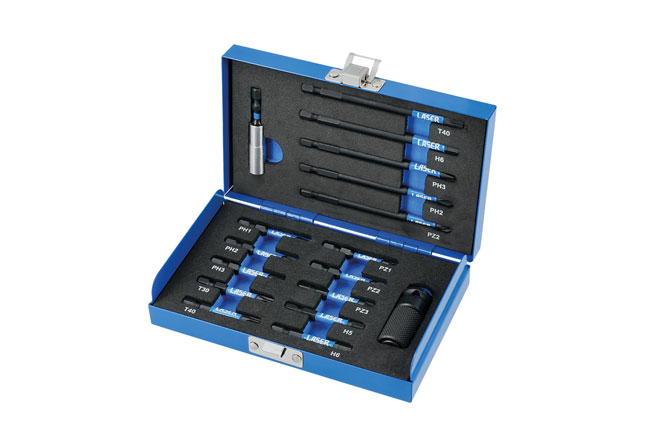 Laser Tools 7851 Torsion Bit Set 17pc