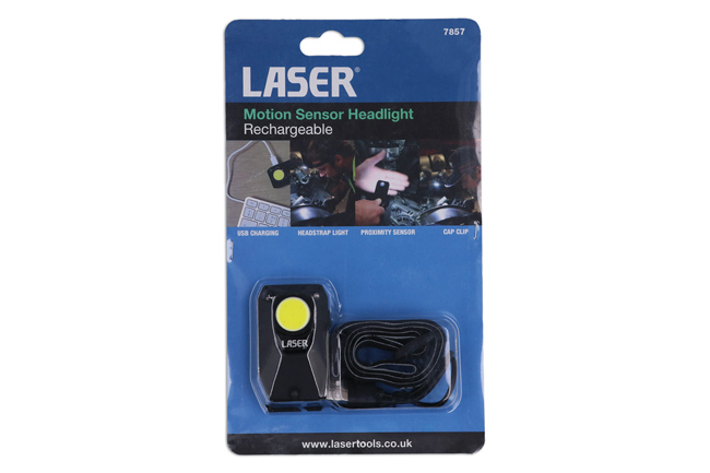 Laser Tools 7857 Motion Sensor Headlight - Rechargeable