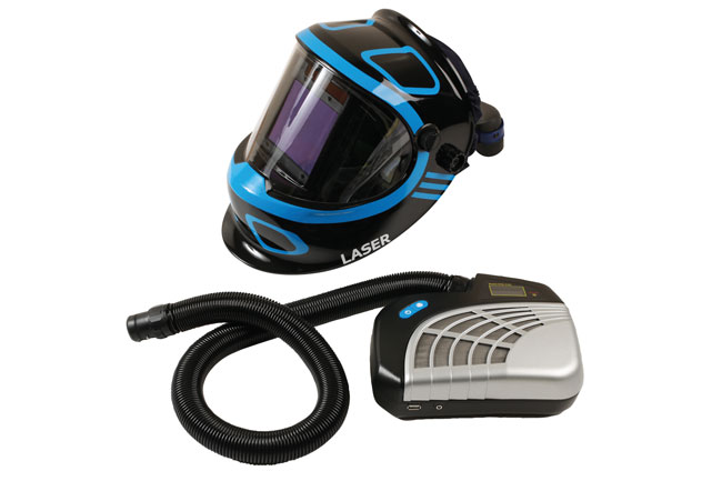 Laser Tools 7927 Auto Darkening Welding Helmet with Respirator