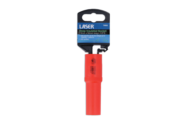 Laser Tools 7952 Deep Insulated Socket 1/2"D 13mm