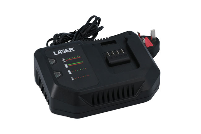 Laser Tools 8008 Battery Charger 230V Mains 4 amp with UK Plug