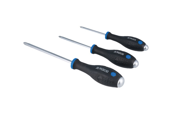 Laser Tools 8037 JIS Pound Thru Screwdrivers 3pc