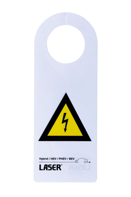 Laser Tools 8049 Hybrid/EV Warning Sign 10pc