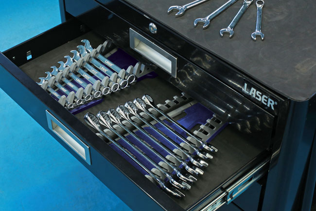 Laser Tools 8072 Laser Tools Racing Spanner Organiser - 16 Spanners