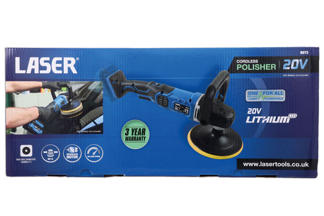 Laser Tools 8073 Cordless Polisher 20V w/o Battery