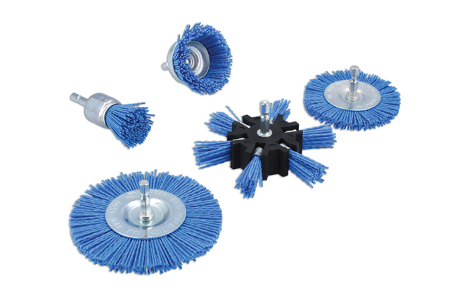 Laser Tools 8133 Nylon Abrasive Filament Brush Set