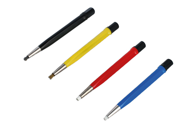 Laser Tools 8141 Abrasive Pen Brush Set 4pc