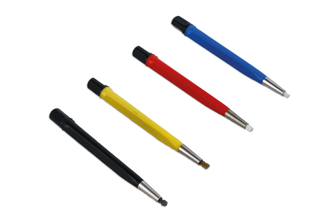 Laser Tools 8141 Abrasive Pen Brush Set 4pc