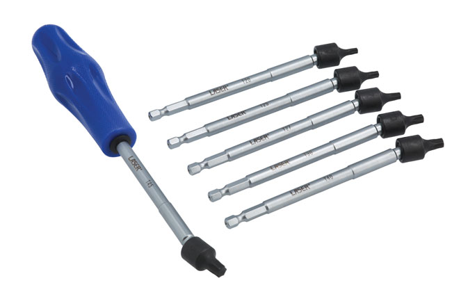 Laser Tools 8219 Universal Joint Star Bit Set 6pc