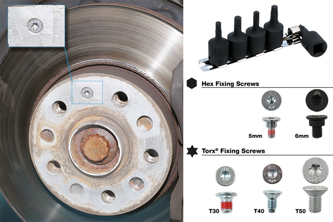 Laser Tools 8286 Brake Fixing Impact Bit Set 3/8"D