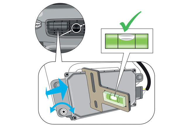 Laser Tools 8297 ADAS Radar Positioner - for Volvo