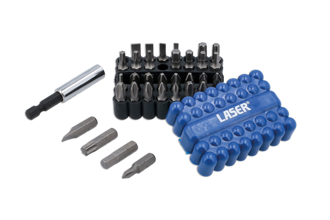 Laser Tools 8316 Power Bits Set, includes JIS 33pc