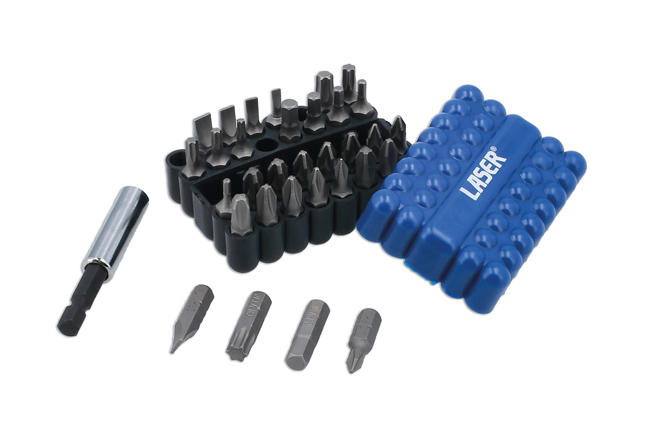 Laser Tools 8316 Power Bits Set, includes JIS 33pc