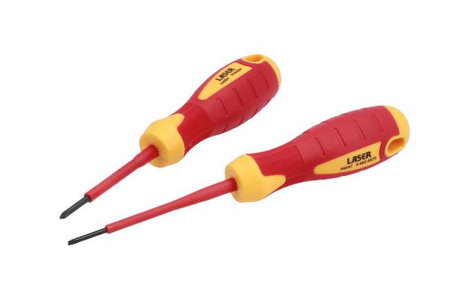 Laser Tools 8387 VDE Insulated Screwdriver Set 2pc