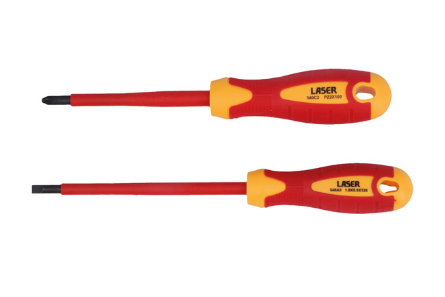 Laser Tools 8388 VDE Insulated Screwdriver Set 2pc