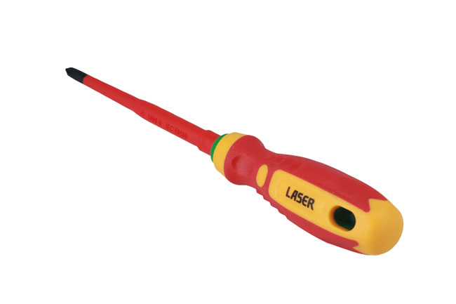 Laser Tools 8447 Phillips Insulated Screwdriver Ph1 x 100mm