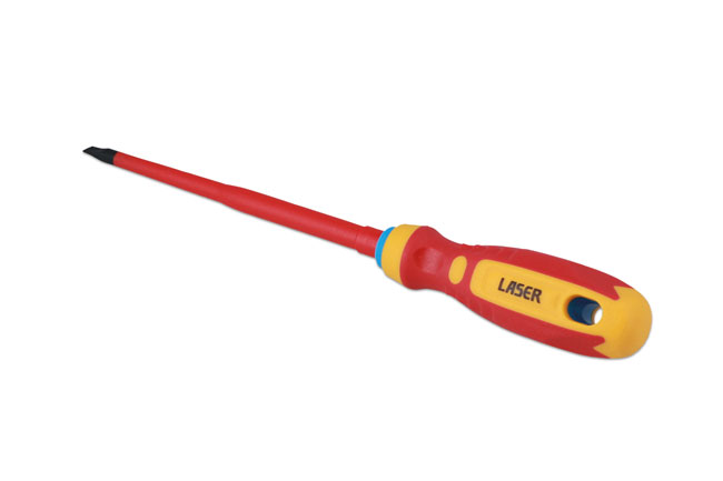 Laser Tools 8453 Flat Insulated Screwdriver 5.5 x 125mm