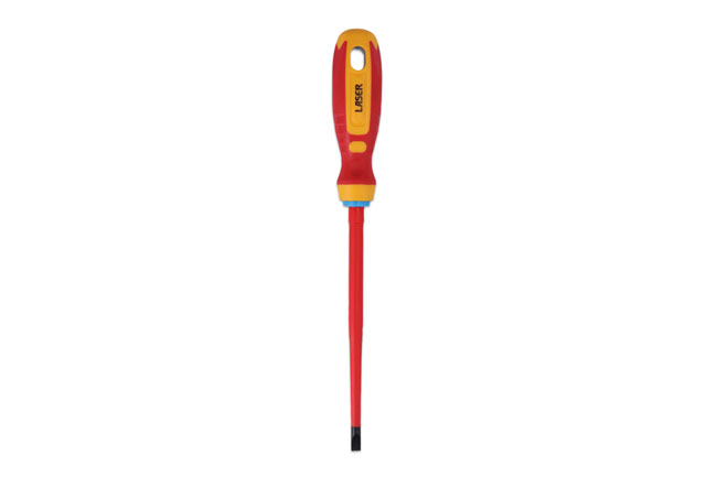 Laser Tools 8454 Flat Insulated Screwdriver 6.5 x 150mm