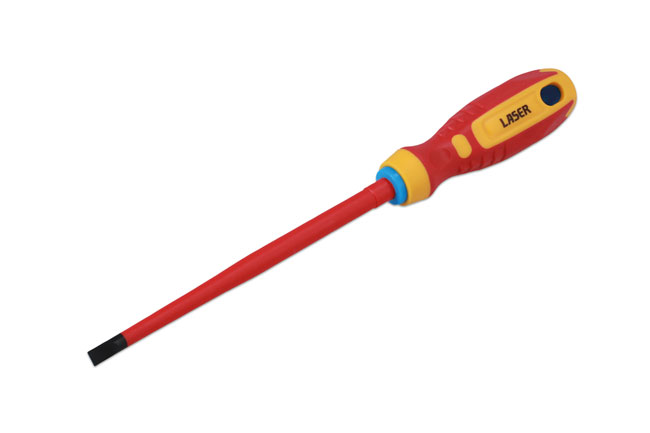 Laser Tools 8454 Flat Insulated Screwdriver 6.5 x 150mm