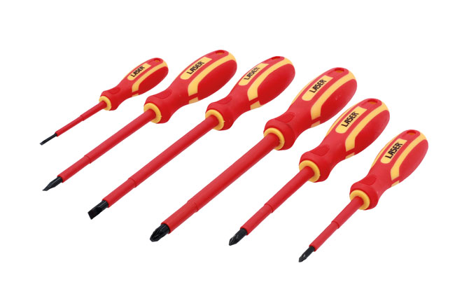 Laser Tools 8455 VDE Insulated Screwdriver Set 6pc