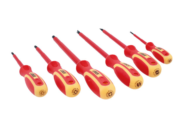 Laser Tools 8455 VDE Insulated Screwdriver Set 6pc