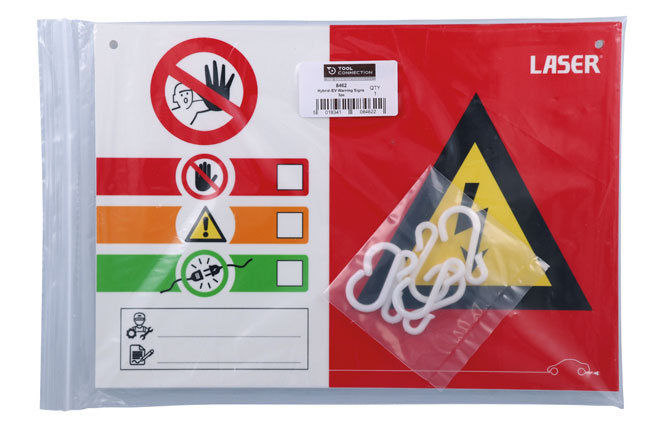 Laser Tools 8462 Hybrid /EV Warning Signs 3pc