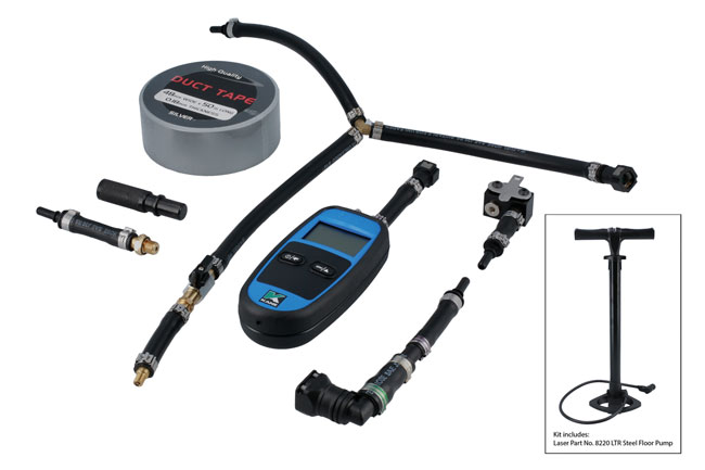 Laser Tools 8467 EV Battery Integrity Pressure Test Kit - for Hyundai, Jaguar, Kia & Nissan