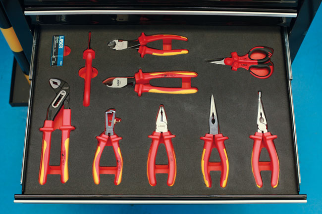 Laser Tools 8485 Insulated Pliers Set in Foam Inlay